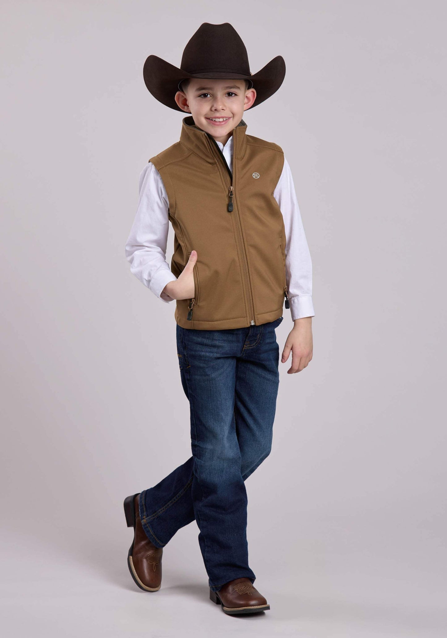Boys Roper Ripstop Tobacco Vest - Roper - Flyclothing LLC