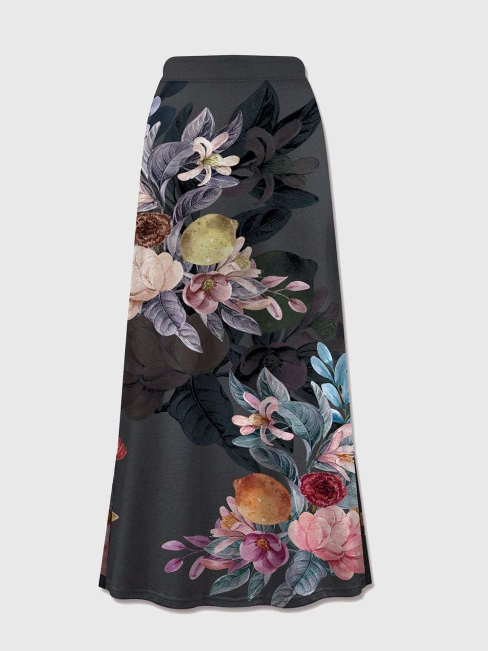 Printed Elastic Waist Midi Skirt - Trendsi - Flyclothing LLC