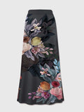 Printed Elastic Waist Midi Skirt - Trendsi - Flyclothing LLC