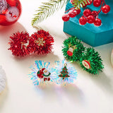 Christmas Asymmetrical Tinsel Ball Earrings - Trendsi - Flyclothing LLC