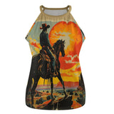 Baha Ranch Sunset Cowboy Tank Top - Baha Ranch Western Wear - Flyclothing LLC