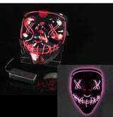 Glowing Mask LED Mask Halloween Clown Funny Bundy