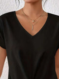 V-Neck Twist Front Top - Trendsi - Flyclothing LLC