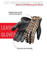 Roper Women's Motorcycle Leather Gloves - First Manufacturing Company - Flyclothing LLC