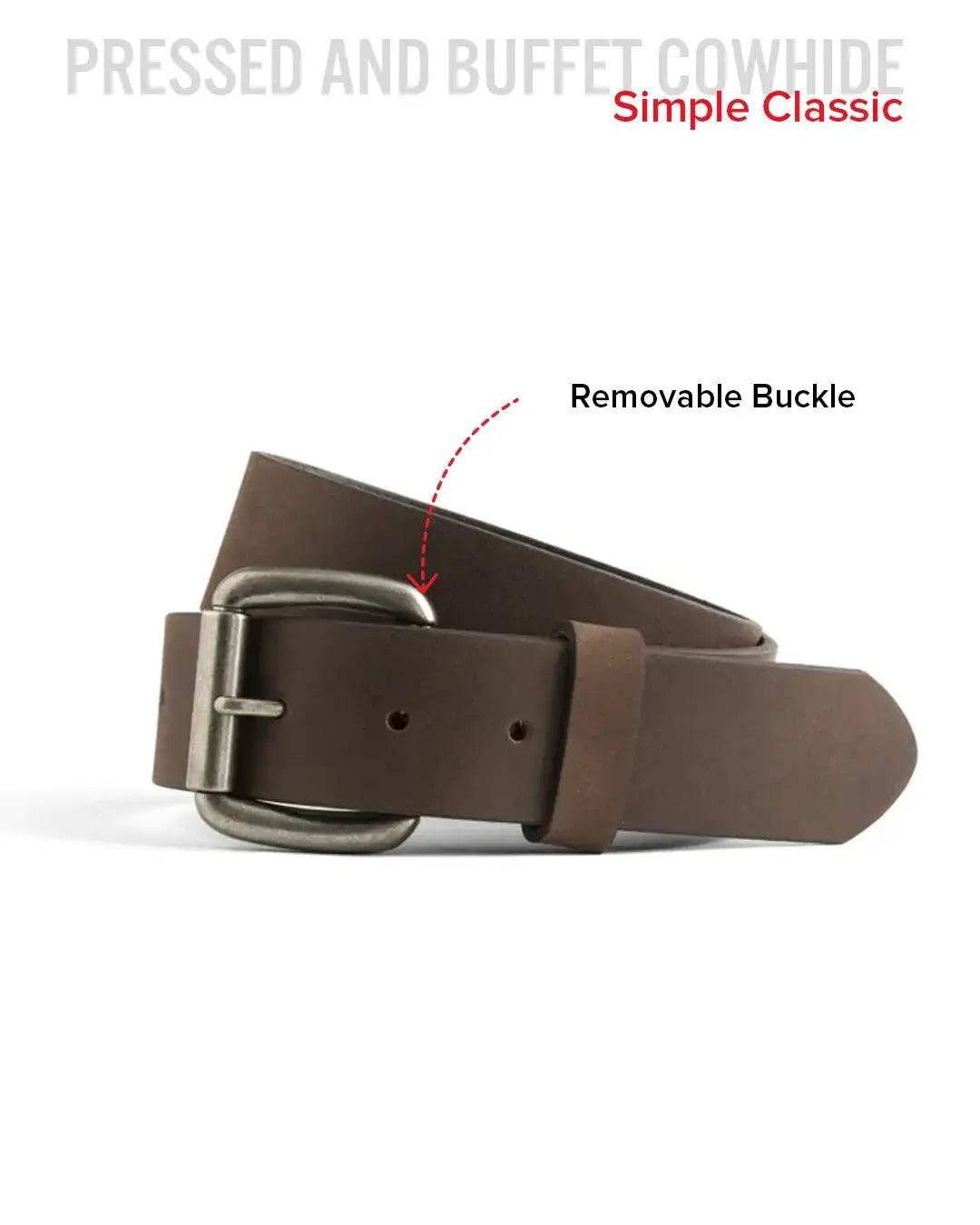 Leather Belt 1 1/2" - First Manufacturing Company - Flyclothing LLC