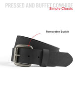 Leather Belt 1 1/2" - First Manufacturing Company - Flyclothing LLC
