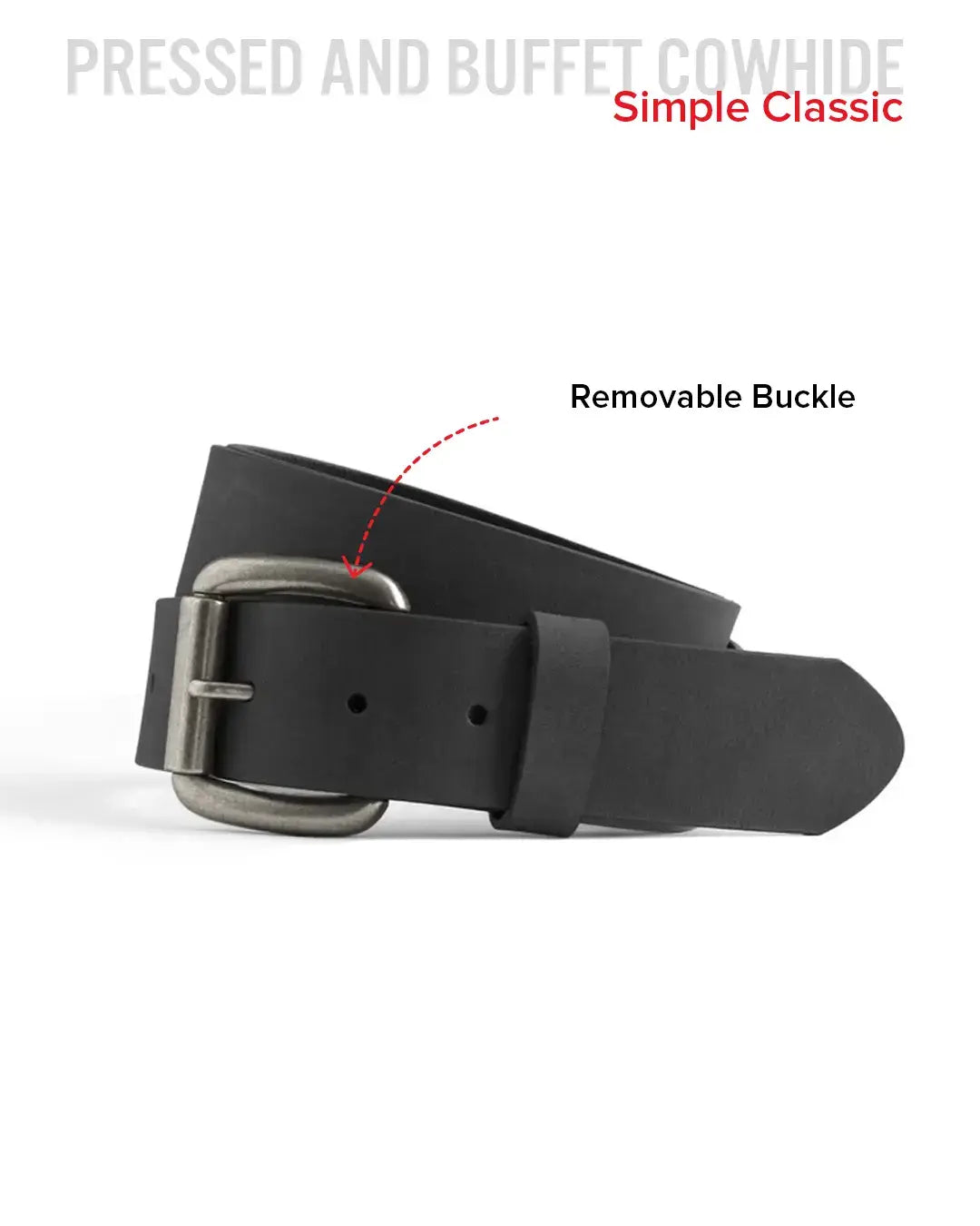 Leather Belt 1 1/2" - First Manufacturing Company - Flyclothing LLC