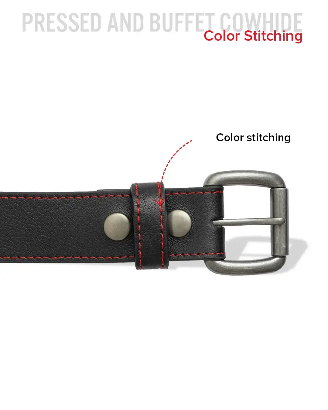 FULL GRAIN WITH CUSTOM STITCH BELTS - First Manufacturing Company - Flyclothing LLC