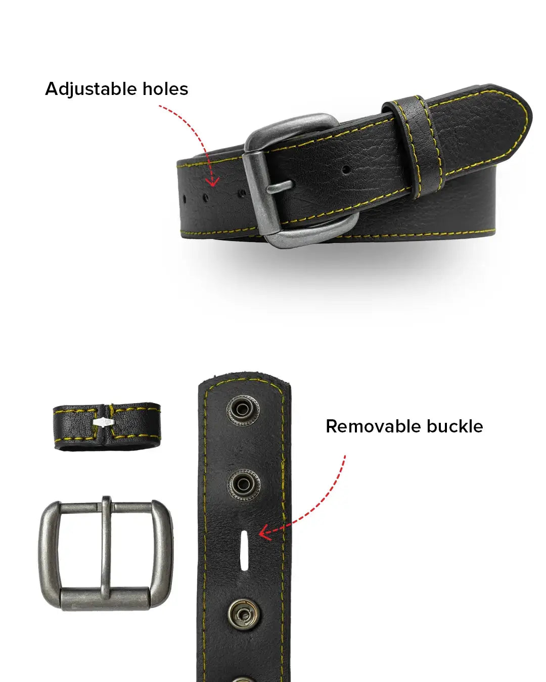 FULL GRAIN WITH CUSTOM STITCH BELTS - First Manufacturing Company - Flyclothing LLC