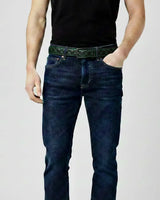Diamond Quilted Leather Belt - First Manufacturing Company - Flyclothing LLC