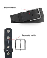 Gunmetal Nubuck Belt - First Manufacturing Company - Flyclothing LLC