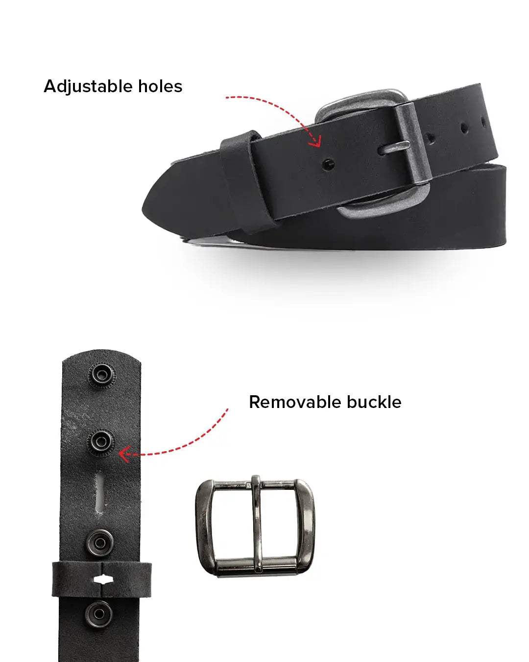Charcoal Belt - First Manufacturing Company - Flyclothing LLC