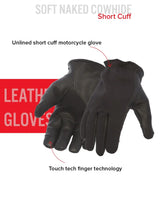 2 Tone Roper Men's Motorcycle Leather Gloves - First Manufacturing Company - Flyclothing LLC
