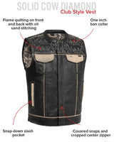 Inferno Rogue Men's Leather Vest (Limited Edition) - First Manufacturing Company - Flyclothing LLC