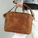 The Everyday Office Briefcase - Classy Leather Bags - Flyclothing LLC