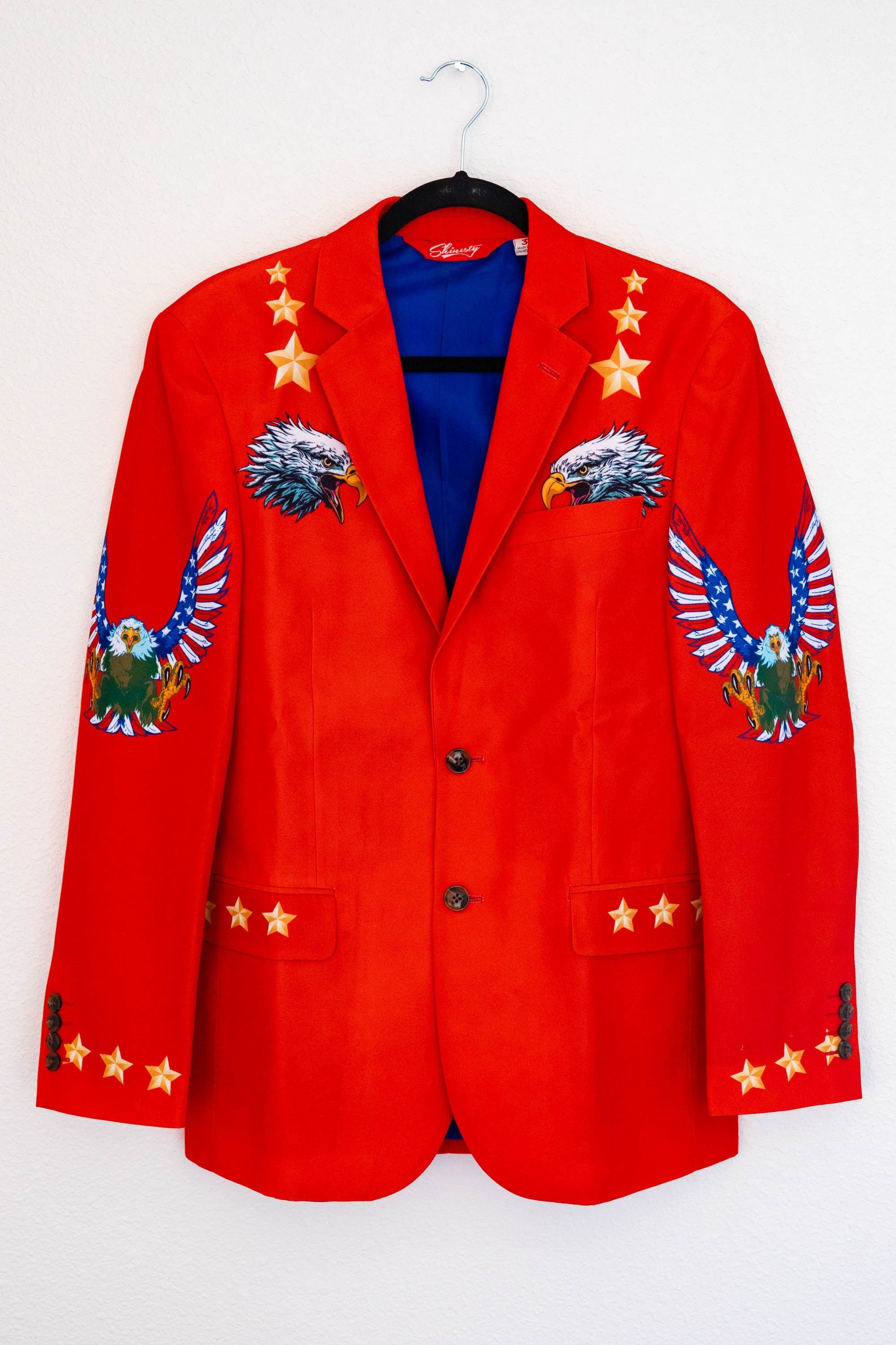 The Sunday Best | Western Style Red USA Suit - Shinesty
