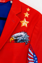 The Sunday Best | Western Style Red USA Suit - Shinesty
