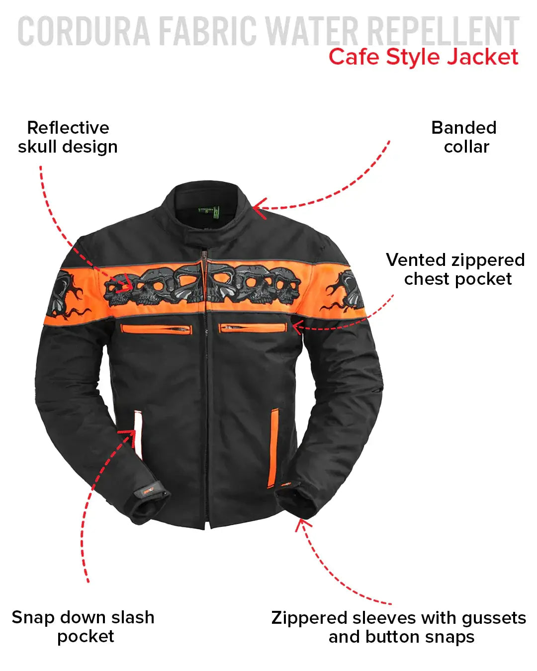 Immortal Men's Motorcycle Textile Jacket - First Manufacturing Company - Flyclothing LLC