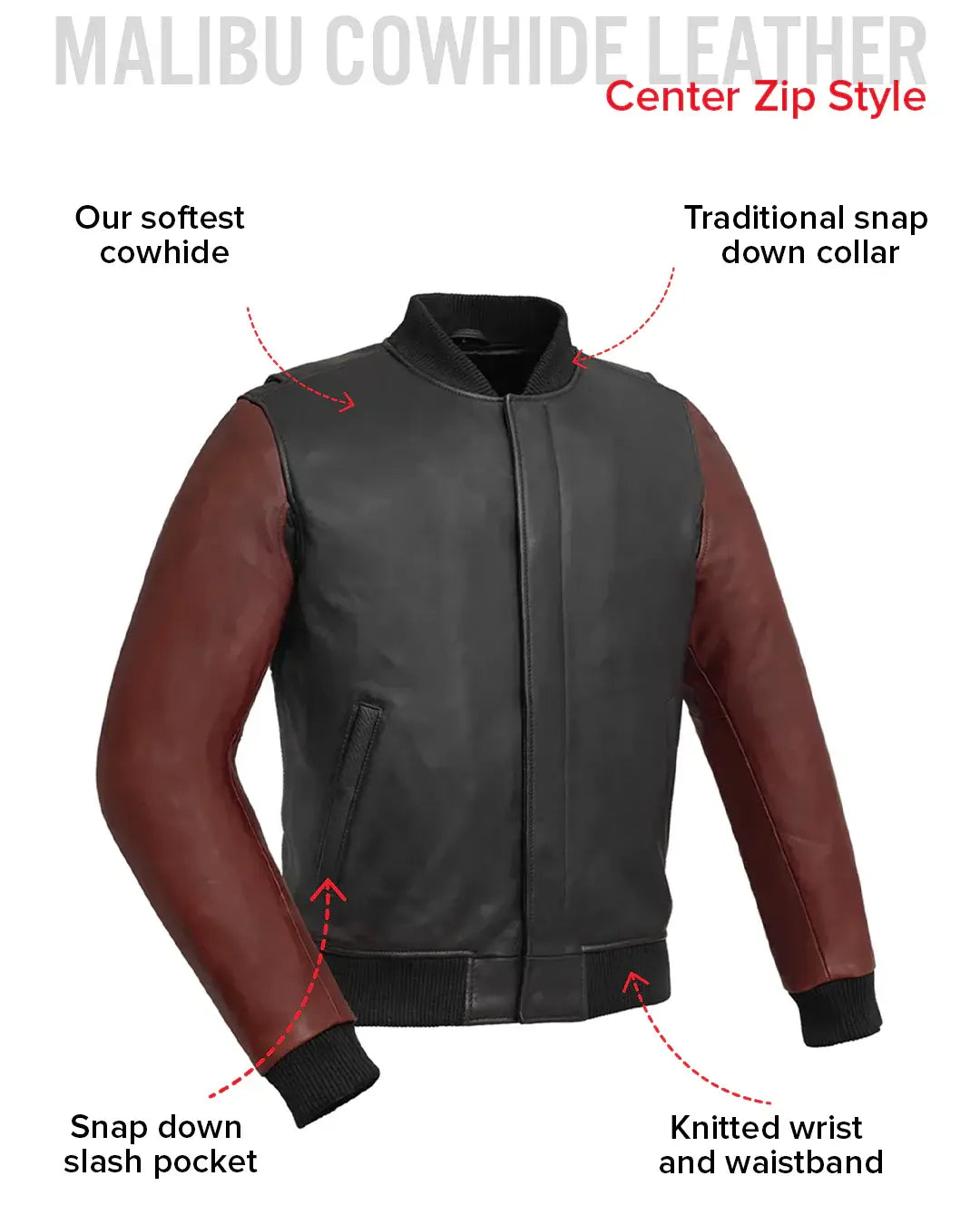 Willie Men's Motorcycle Leather Jacket - First Manufacturing Company - Flyclothing LLC