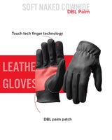 Roper DBL Palm Men's Motorcycle Leather Gloves - First Manufacturing Company - Flyclothing LLC