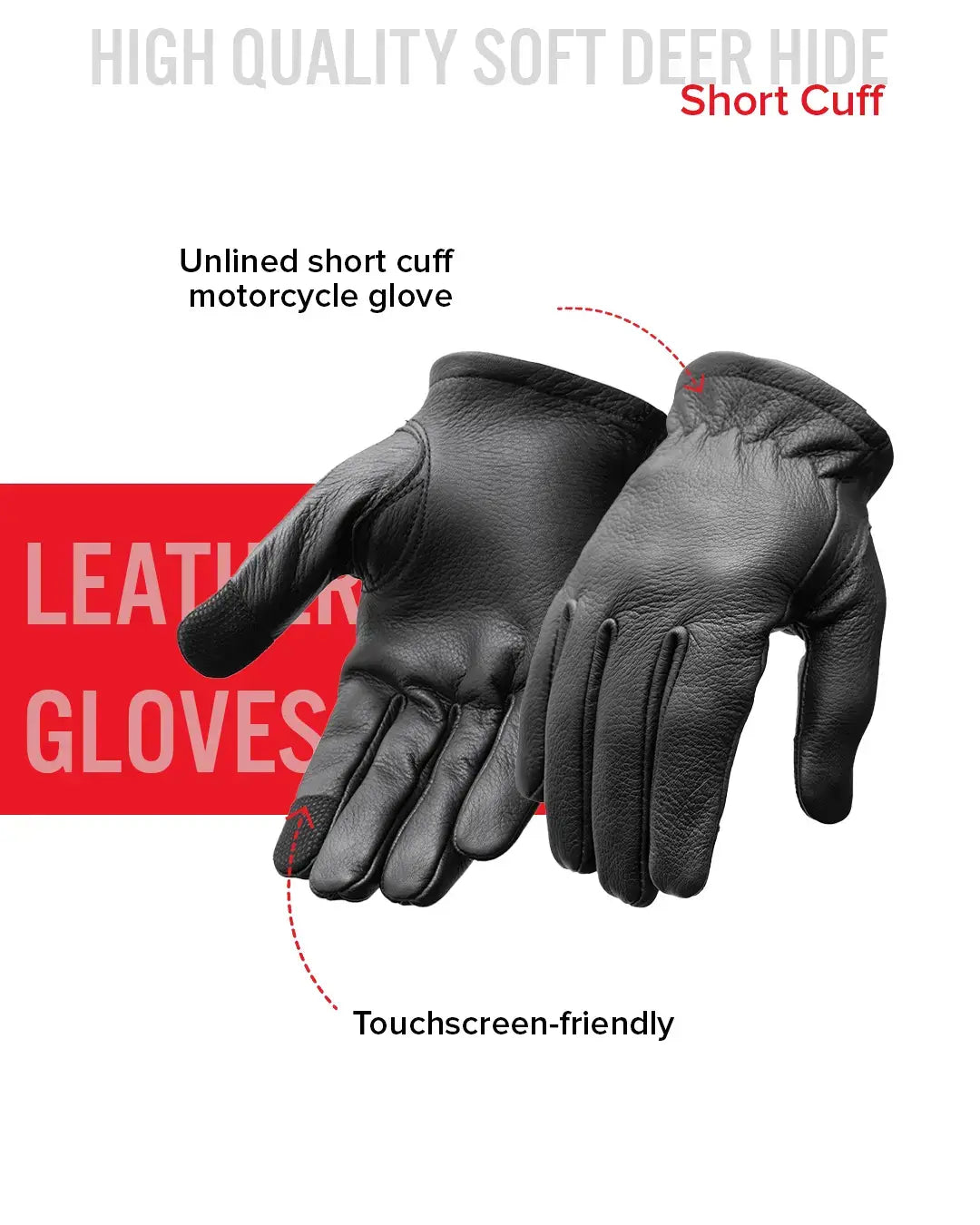 Roper Men's Deer Skin Gloves - First Manufacturing Company - Flyclothing LLC