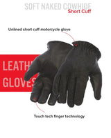 2 Tone Roper Men's Motorcycle Leather Gloves - First Manufacturing Company - Flyclothing LLC