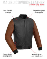 Willie Men's Motorcycle Leather Jacket - First Manufacturing Company - Flyclothing LLC