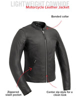 Flashback - Women's Motorcycle Leather Jacket - First Manufacturing Company - Flyclothing LLC