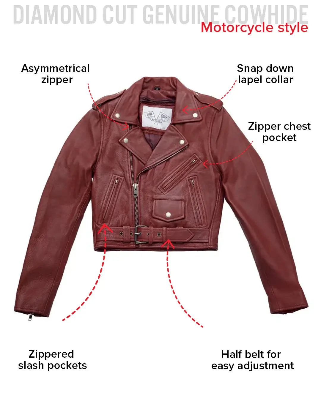 Katy - Women's Leather Jacket - BHBR - First Manufacturing Company - Flyclothing LLC