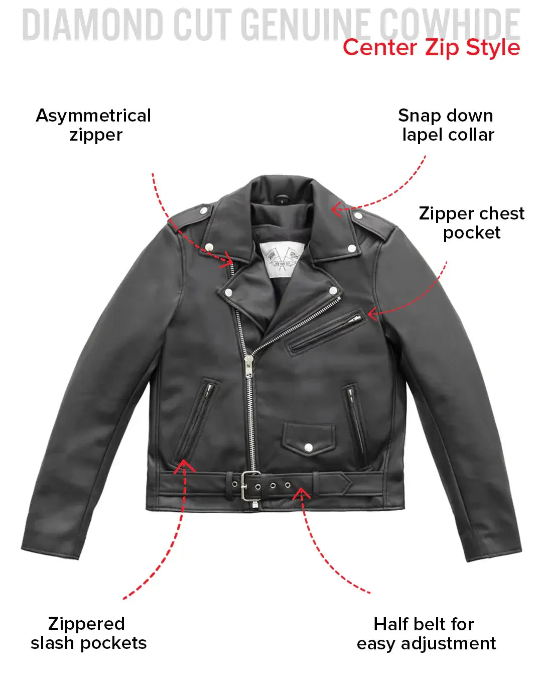 Cassandra - Women's Vegan Leather Motorcycle Jacket - First Manufacturing Company - Flyclothing LLC