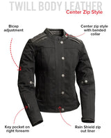 Diamond Back - Women's Motorcycle Jacket - First Manufacturing Company - Flyclothing LLC