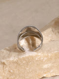 Stainless Steel Double-Layered Ring - Trendsi - Flyclothing LLC