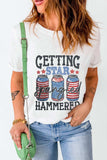 Graphic Round Neck Short Sleeve T-Shirt - Trendsi - Flyclothing LLC