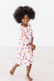 SALE Watercolor Pebbles 3/4 Sleeve Pocket Twirl Dress - Mila & Rose ®