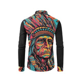 Baha Ranch Painted Indian Chief Unisex Western Button Up Shirt