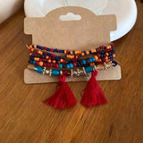 Tassel Rice Bead Bracelet - Trendsi - Flyclothing LLC