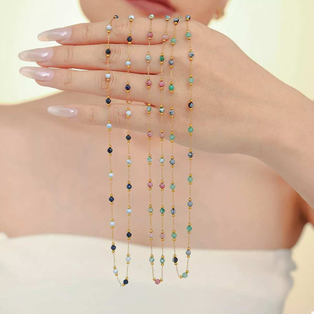 18K Gold-Plated Titanium Steel Necklace - Trendsi - Flyclothing LLC