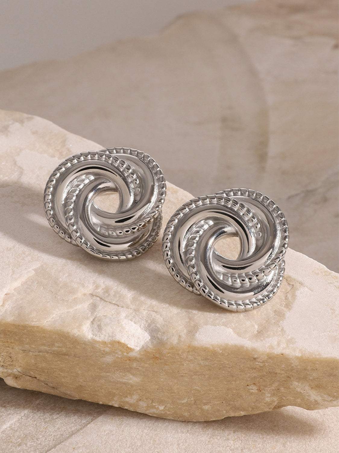 Stainless Steel Volution Stud Earrings - Trendsi - Flyclothing LLC