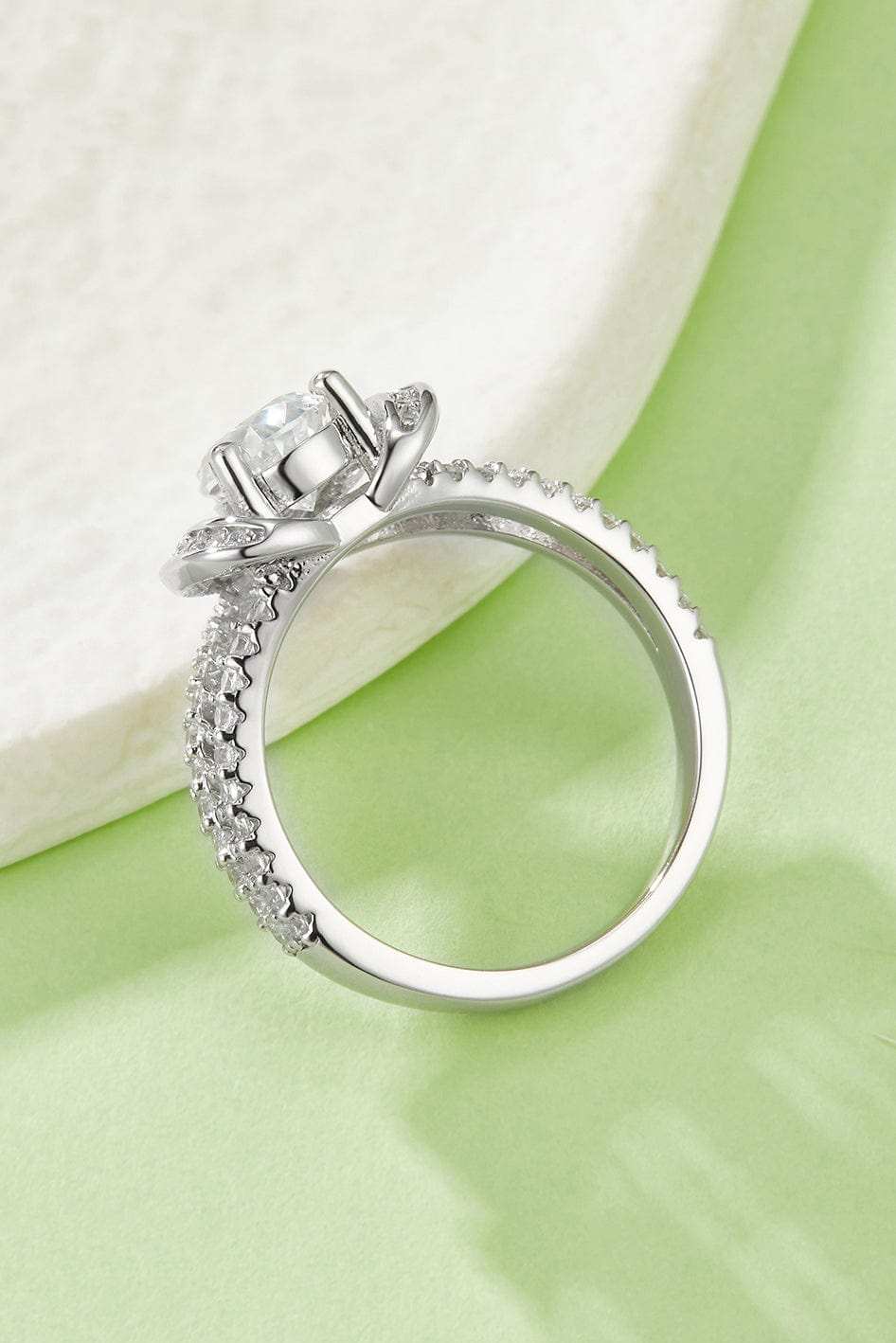 1 Carat Moissanite 925 Sterling Silver Heart Ring - Trendsi - Flyclothing LLC