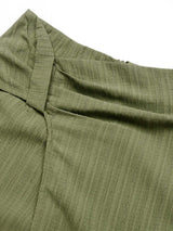 Perfee Ruched High Rise Shorts with Back Zipper - Trendsi - Flyclothing LLC