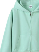 Full Size Casual Zip-Up Long Sleeve Hoodie Plus Size - Trendsi - Flyclothing LLC