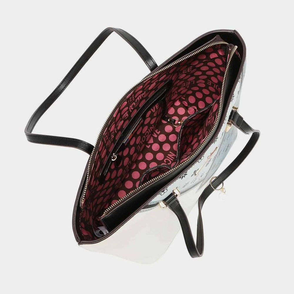 Nicole Lee USA 3-Piece Color Block Handbag Set - Trendsi - Flyclothing LLC