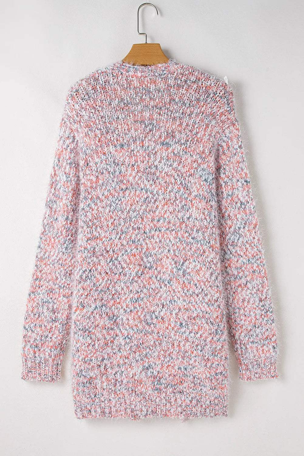 Pocketed Open Front Long Sleeve Cardigan - Trendsi - Flyclothing LLC