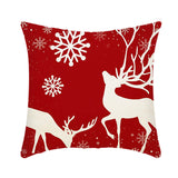 Merry Christmas Cushion Cover 45cm Elk Santa Claus Short Plush Sofa Pillow Cover Home Decor Pillowcase Christmas Decoration - My Store - Flyclothing LLC