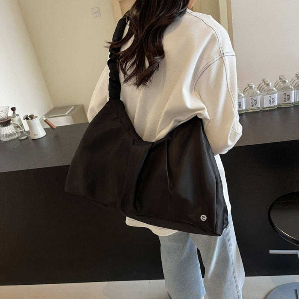 Ruched Large Tote Bag - Trendsi - Flyclothing LLC