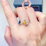 1 Carat Moissanite 925 Sterling Silver Ring - Trendsi