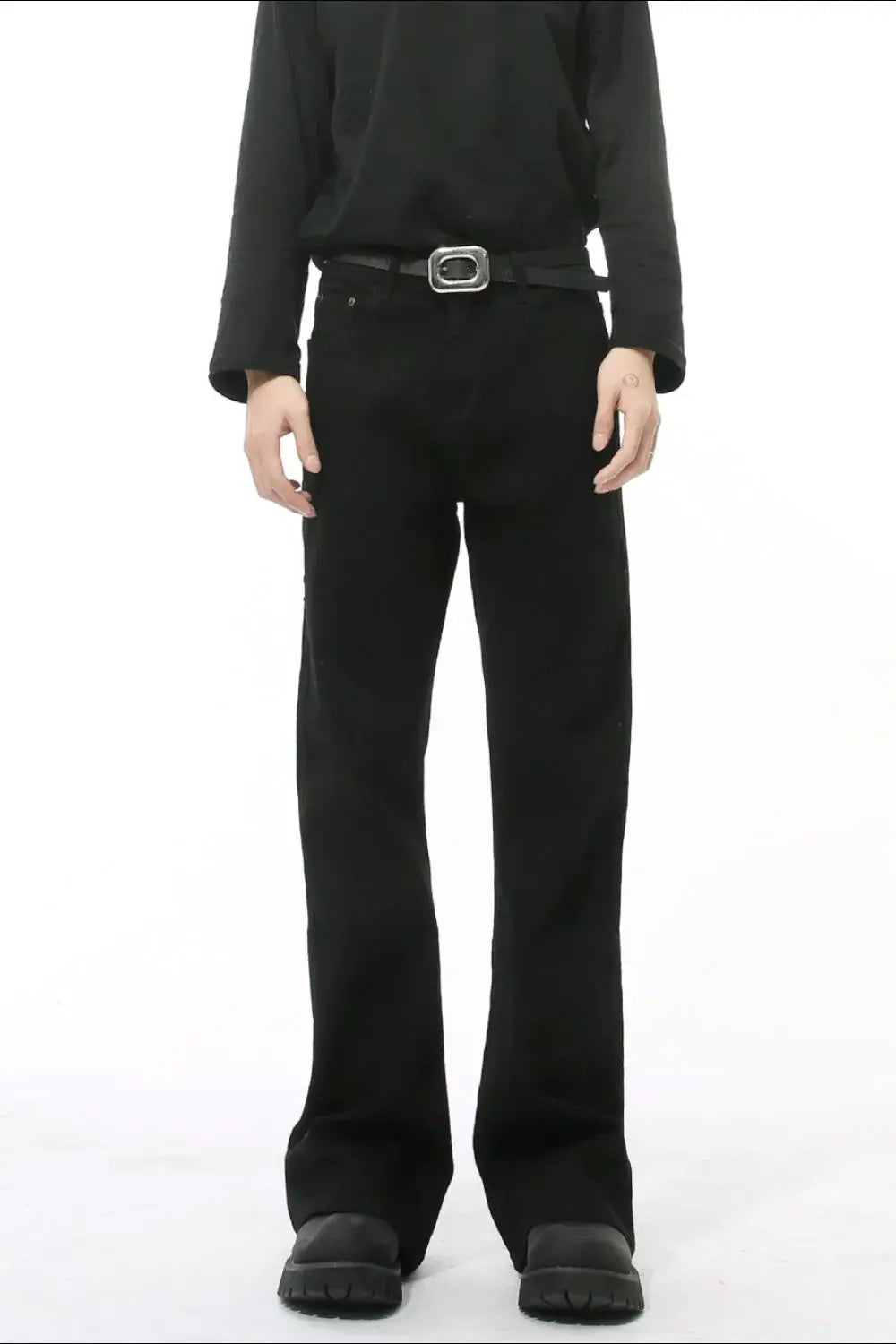 High Waist Jeans with Pockets - Trendsi - Flyclothing LLC