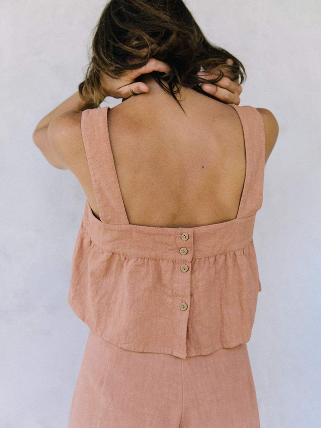 Square Neck Wide Strap Top and Pants Set - Trendsi - Flyclothing LLC