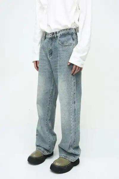 Mid Rise Jeans with Pockets - Trendsi - Flyclothing LLC
