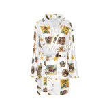 Baha Ranch Vintage Cowgirl Collage Women's Western Bath Robe - Baha Ranch Western Wear - Flyclothing LLC
